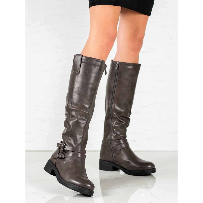 Super Me Botas quentes cinza 2 Super Me Botas quentes cinza 2