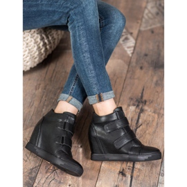 Sergio Leone Tênis de couro ecológico preto 2