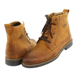 Botas de salto alto no Riko 884 com zíper louco e ensolarado castanho amarelo 4 Botas de salto alto no Riko 884 com zíper louco e ensolarado castanho amarelo 4