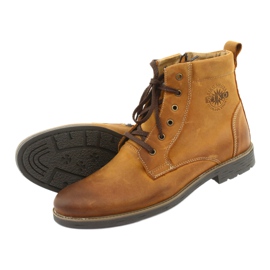 Botas de salto alto no Riko 884 com zíper louco e ensolarado castanho amarelo 5 Botas de salto alto no Riko 884 com zíper louco e ensolarado castanho amarelo 5