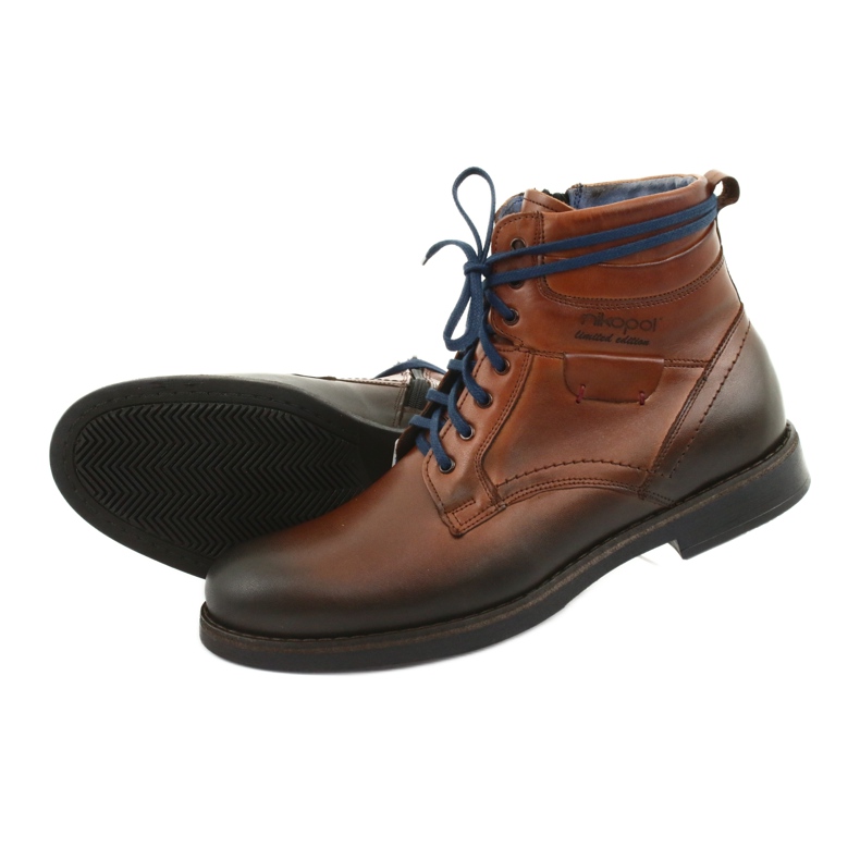Botas com zíper Nikopol 700 marrom 5