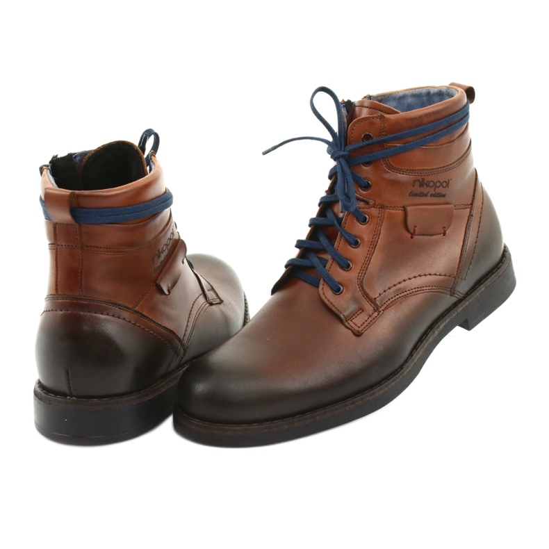 Botas com zíper Nikopol 700 marrom 4