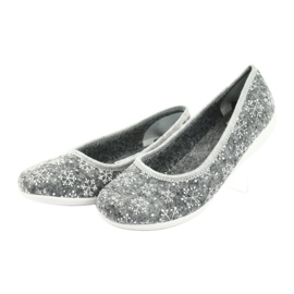 Chinelos de feltro Adanex 24213 floco de neve branco cinza 3 Chinelos de feltro Adanex 24213 floco de neve branco cinza 3