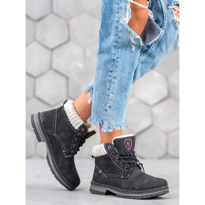 Arrigo Bello Trappers da moda preto 1