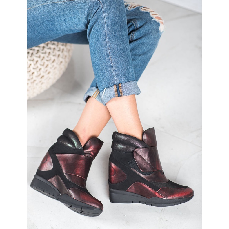 Sergio Leone Tênis velcro vermelho 2