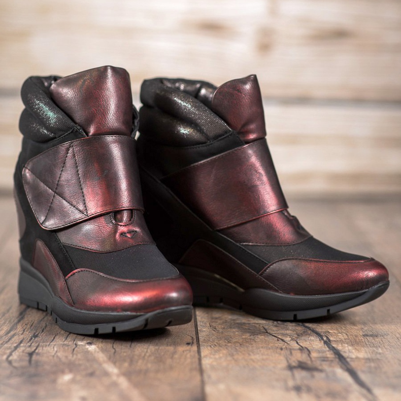 Sergio Leone Tênis velcro vermelho 1