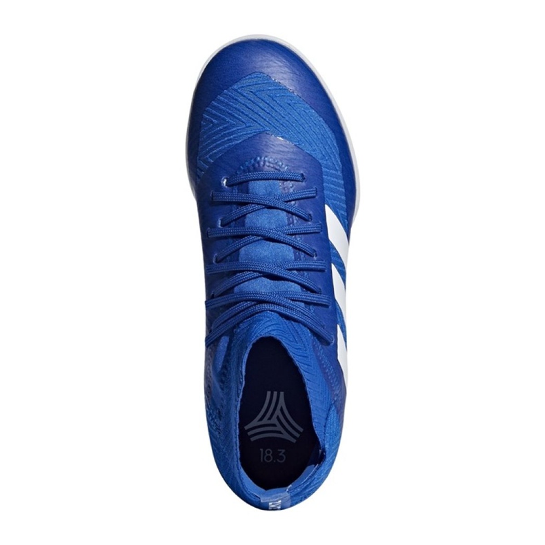 Chuteira Adidas Nemeziz Tango 18.3 IN Jr DB2374 azul azul 1