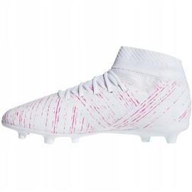 As chuteiras adidas Nemeziz 18.3 Fg Jr CM8506 multicolorido branco 2