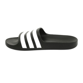 Chinelos Adidas Adilette Aqua K Jr F35556 branco preto 2