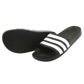 Chinelos Adidas Adilette Aqua K Jr F35556 branco preto 4