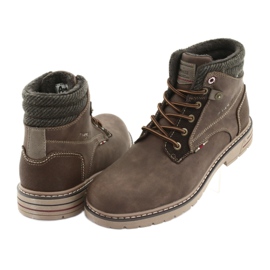 Botas masculinas American club RH35 marrom 4