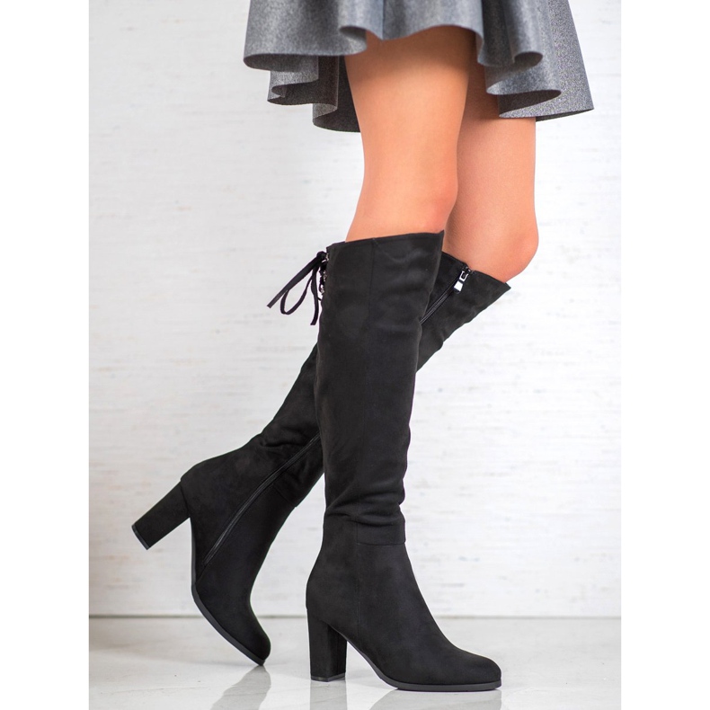 Botas de camurça VINCEZA preto 1