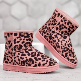 SDS Mukluki rosa em bolinhas 1