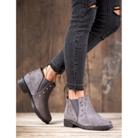 SHELOVET Botas com pregos cinza 2