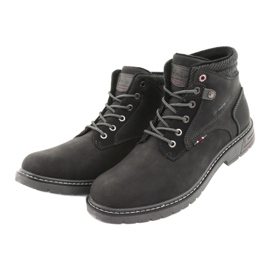 Botas masculinas negras American club RH35 preto 3