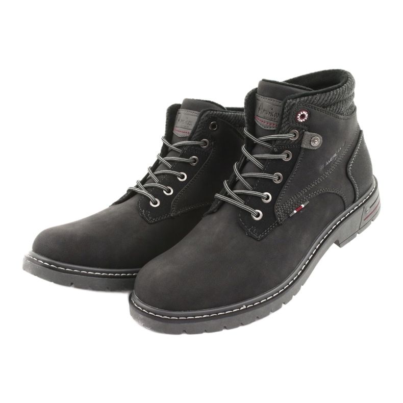 Botas masculinas negras American club RH35 preto 3