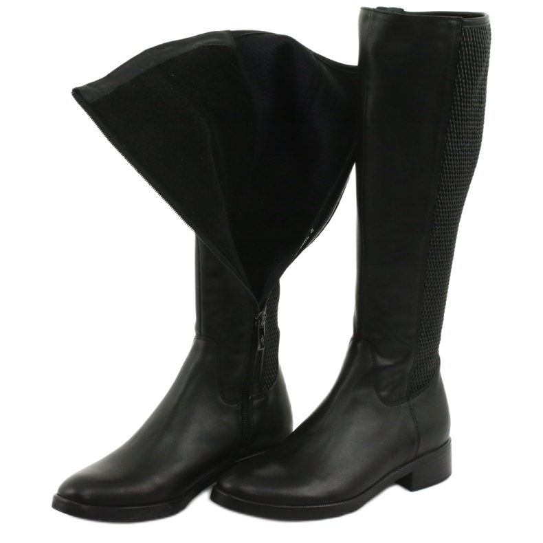Botas Bioeco com elástico Arka 7504 preto 5 Botas Bioeco com elástico Arka 7504 preto 5