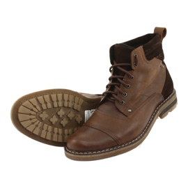 Botins quentes amarrados Moskała BR-4 marrom 5