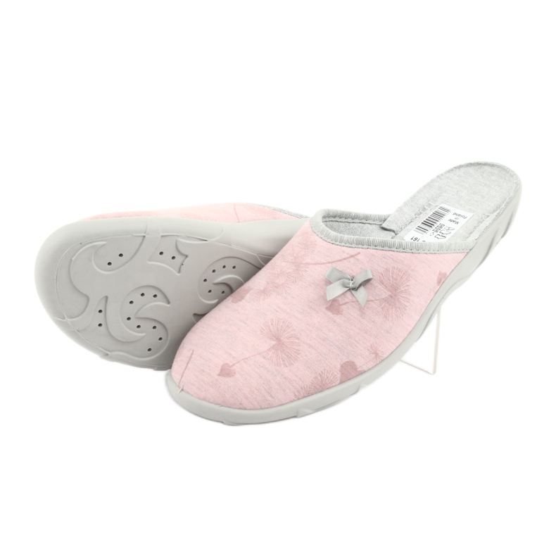 Sapatos femininos coloridos Befado 235D161 rosa cinza 4