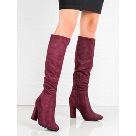 Botas elegantes VINCEZA vermelho 1