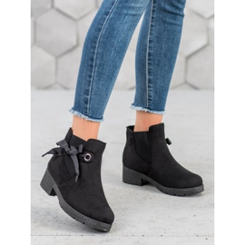SHELOVET Sapatilhas com laço preto 1