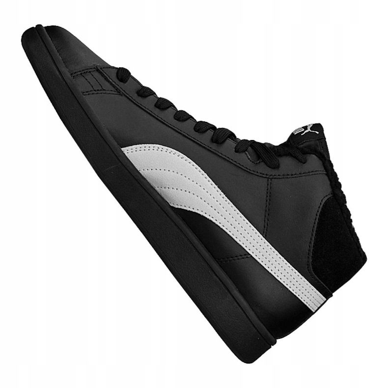 Puma Smash V2 Mid L Fur Jr 366895-05 preto 1
