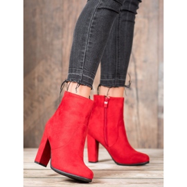 SHELOVET Botas de camurça sexy vermelho 1