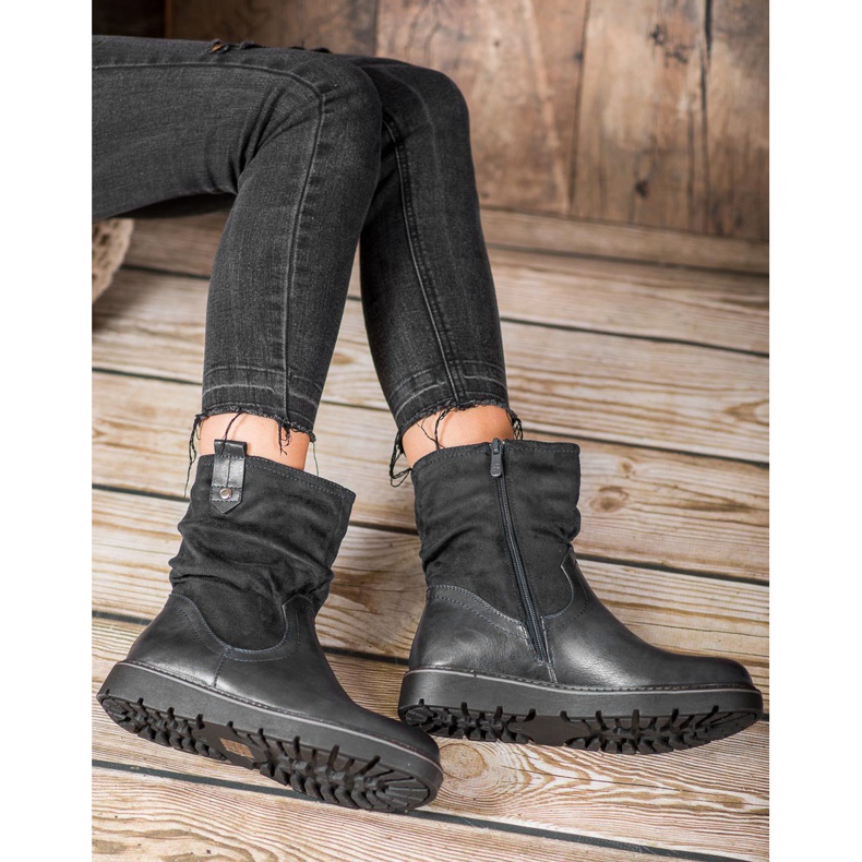 Ideal Shoes Trabalhadores na plataforma preto 2