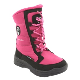 Botas de neve com membrana American club SN13 rosa / preta preto 1