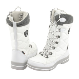 Botas de neve com membrana American Club SN08 branco cinza 4