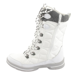 Botas de neve com membrana American Club SN08 branco cinza 2