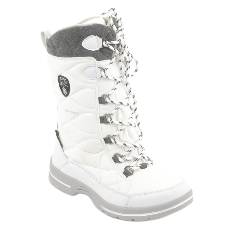 Botas de neve com membrana American Club SN08 branco cinza 1