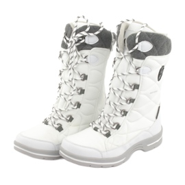 Botas de neve com membrana American Club SN08 branco cinza 3