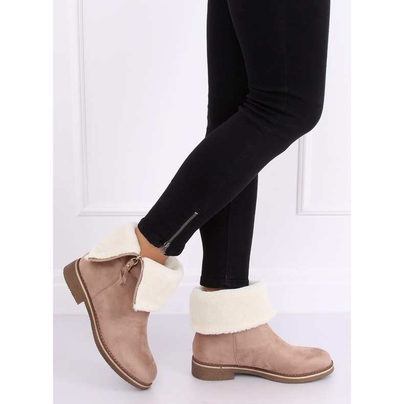 Botas femininas camurça bege S118 Sand 2