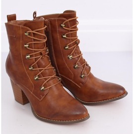 Botas de amarrar camelo 3698 Camel castanho 2