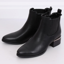 Botas pretas Chelsea para mulheres 3303 pretas preto 2