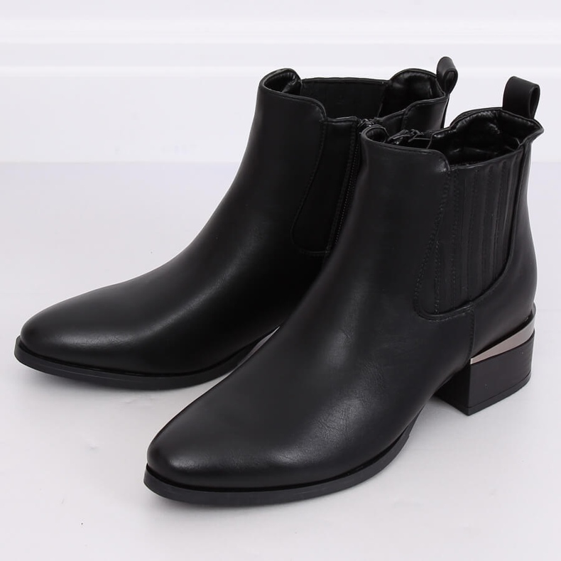 Botas pretas Chelsea para mulheres 3303 pretas preto 2