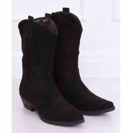 Botas de cowboy pretas para mulheres NC972 pretas preto 1