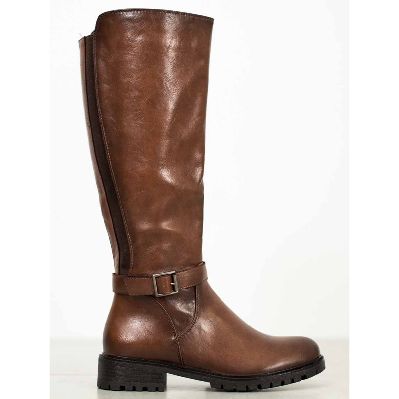 Filippo Botas marrons com elástico marrom 1
