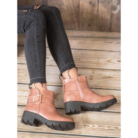 Super Me Botas na plataforma com fivela rosa 2 Super Me Botas na plataforma com fivela rosa 2