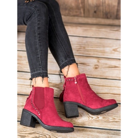 Small Swan Botas chelsea com franjas vermelho 1 Small Swan Botas chelsea com franjas vermelho 1