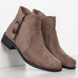 Small Swan Botas de camurça bege 1 Small Swan Botas de camurça bege 1