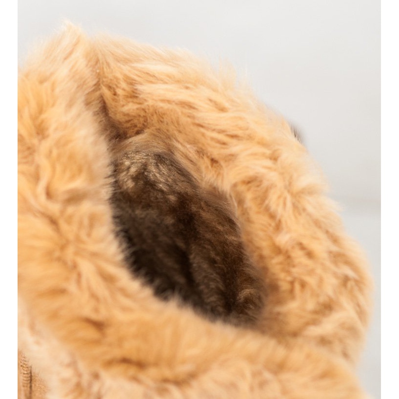 Sport Mukluki Quente Com Pele castanho 2