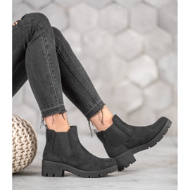 SHELOVET Chelsea Boots na plataforma preto 1