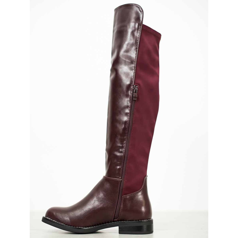 SHELOVET Mosqueteiros marrons vermelho 1