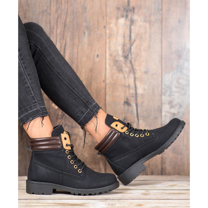 SHELOVET Trappers elegantes preto 2