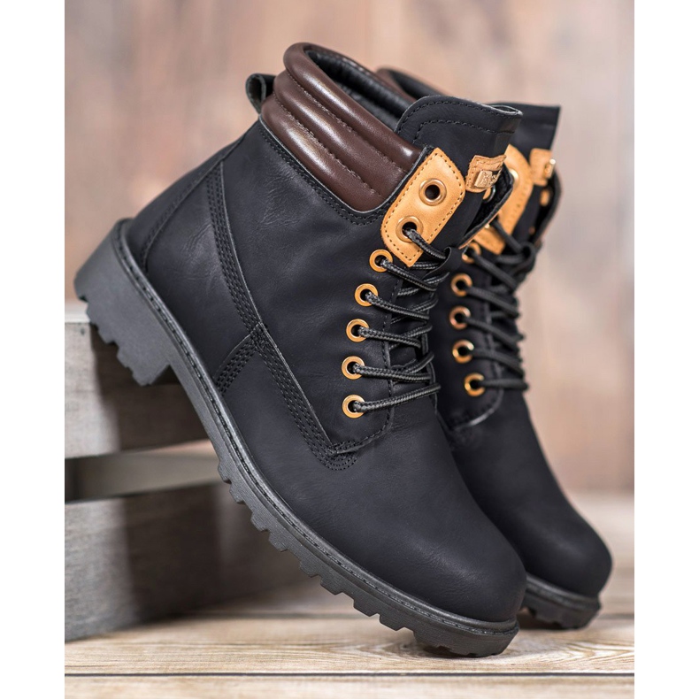 SHELOVET Trappers elegantes preto 1