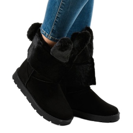 Botas esquimó com isolamento de camurça preta NB137 preto 1