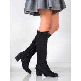 Botas clássicas no salto VINCEZA preto 1