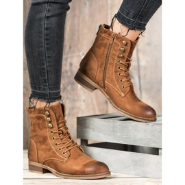 Goodin Armadilhas de camurça elegantes castanho 2